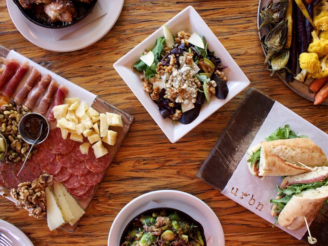 assorted charcuterie and appetizers