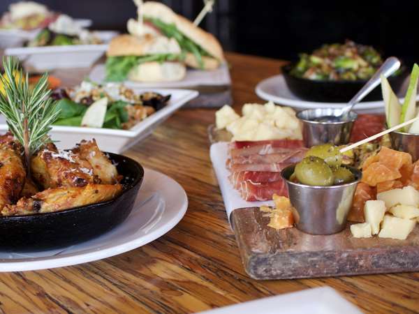 assorted charcuterie and appetizers